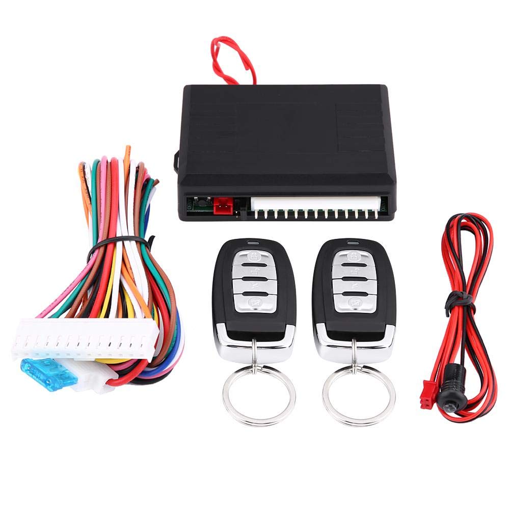 Qiilu Keyless Entry System, Auto Keyless Entry System Türschloss Zentralverriegelung Fernbedienung Kit Universal Qiilu Keyless Entry System, Auto Keyless Entry System Türschloss Zentralverriegelung Fernbedienung Kit Universal von Qiilu