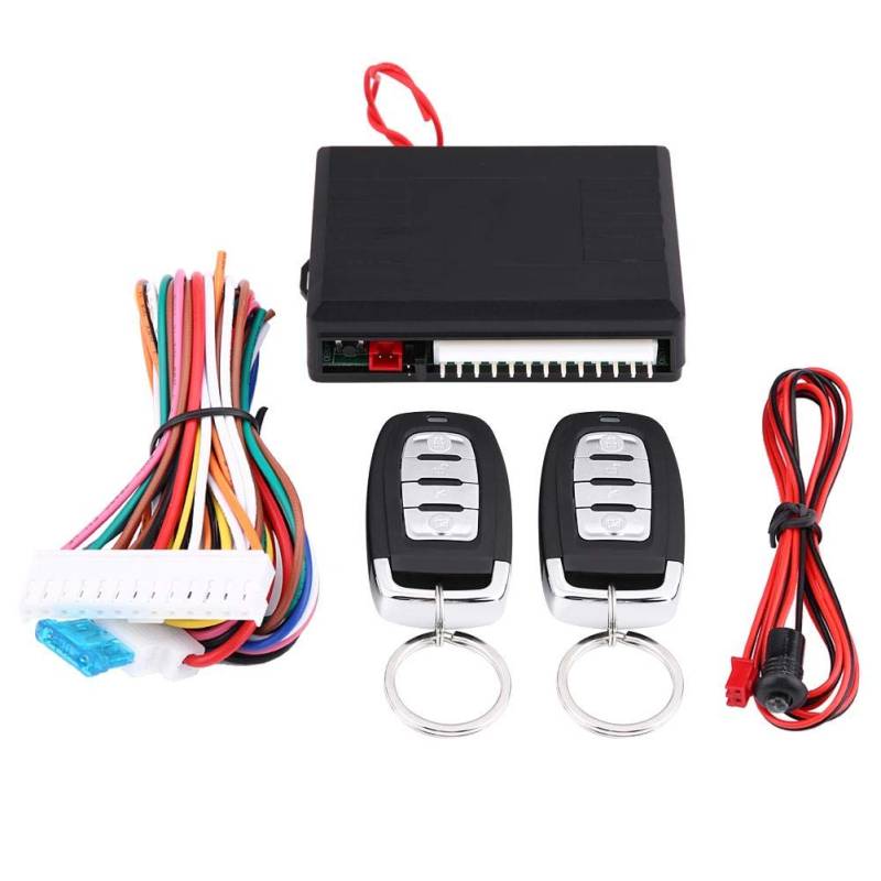 Qiilu Keyless Entry System, Auto Keyless Entry System Türschloss Zentralverriegelung Fernbedienung Kit Universal von Qiilu