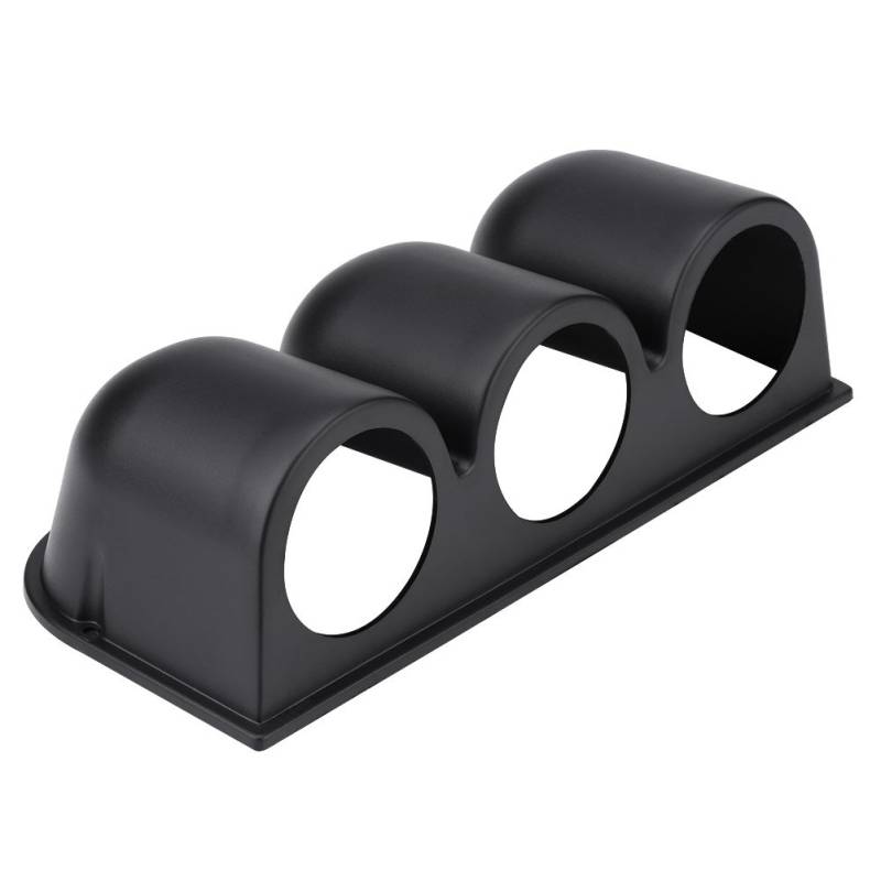 3 Loch Gauge Mount Halter, Qiilu Schwarz Universal 52mm / 2" 3 Loch Triple Dash Gauge Meter Pod Halterung von Qiilu