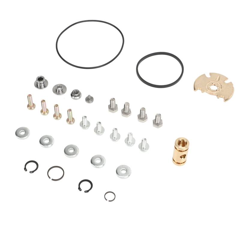 30PCS Turbo Rebuild Kit GT18 Alterungsbeständiger Turbolader Reparatursatz Ersatz für Garrett VNT GT1544 GT2560 Ersatz für SAAB 9-5 GT1752 GT2082ELS GT1549 GT1849V GT2259V B205E von Qiilu