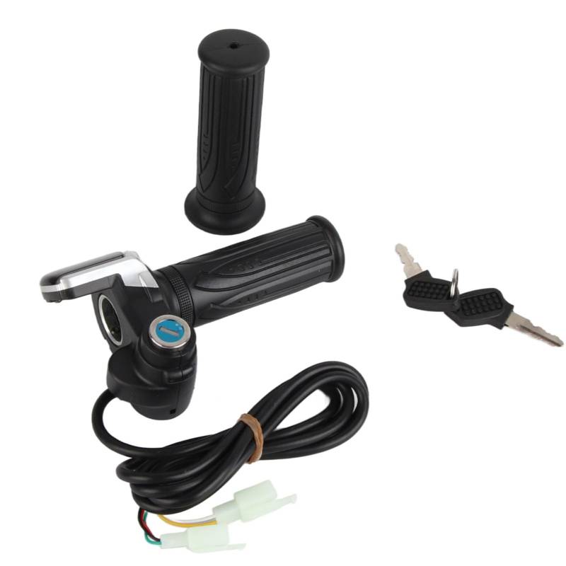 36-V-Gashebel-Half-Twist-Gasgriff mit LED-Betriebsanzeige-Tastensperre für Elektroroller von Qiilu
