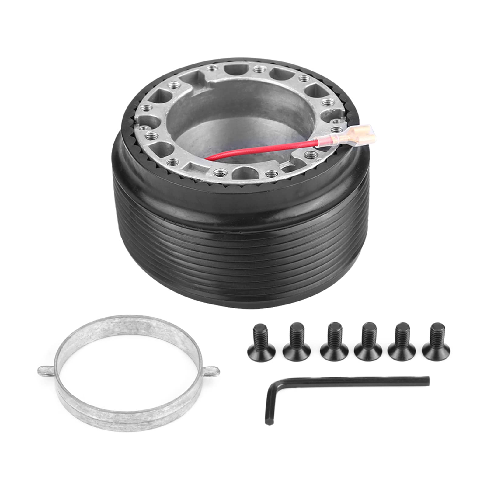 6-Loch Lenkradadapter, Aluminium 6-Loch Lenkrad Racing Hub Adapter für MAZDA 323 MIATA MX3 MX5 MX6 von Qiilu