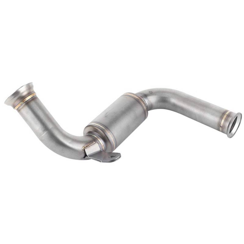 Auspuff Mid Link Pipe, Qiilu Auspuff-Mittelrohr, Katalysator entfernt Decat-Auspuff-Mittellenkerrohr Passend für 125 250 390 RC390 2017+ von Qiilu