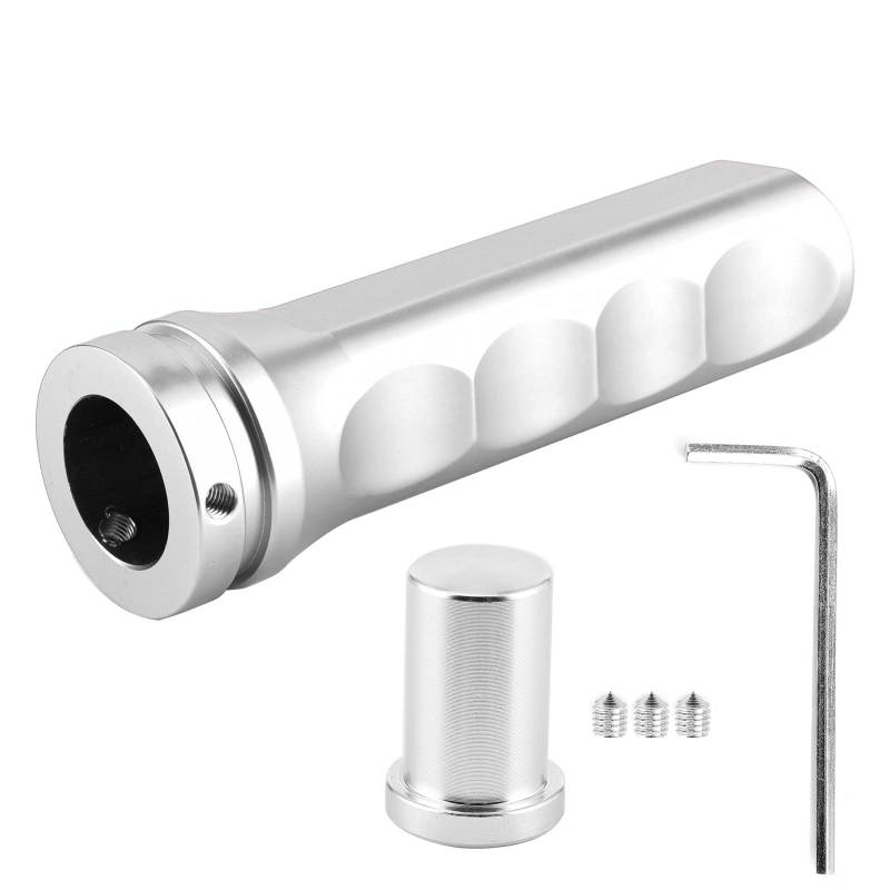 Auto Handbremse Abdeckung, Handbremsabdeckung Universal Handbremse Abdeckung Griff Sleeve Anti-Rutsch Cover Sleeve Zubehör Protector Handbremsgriff Hülse (Silber) von Qiilu