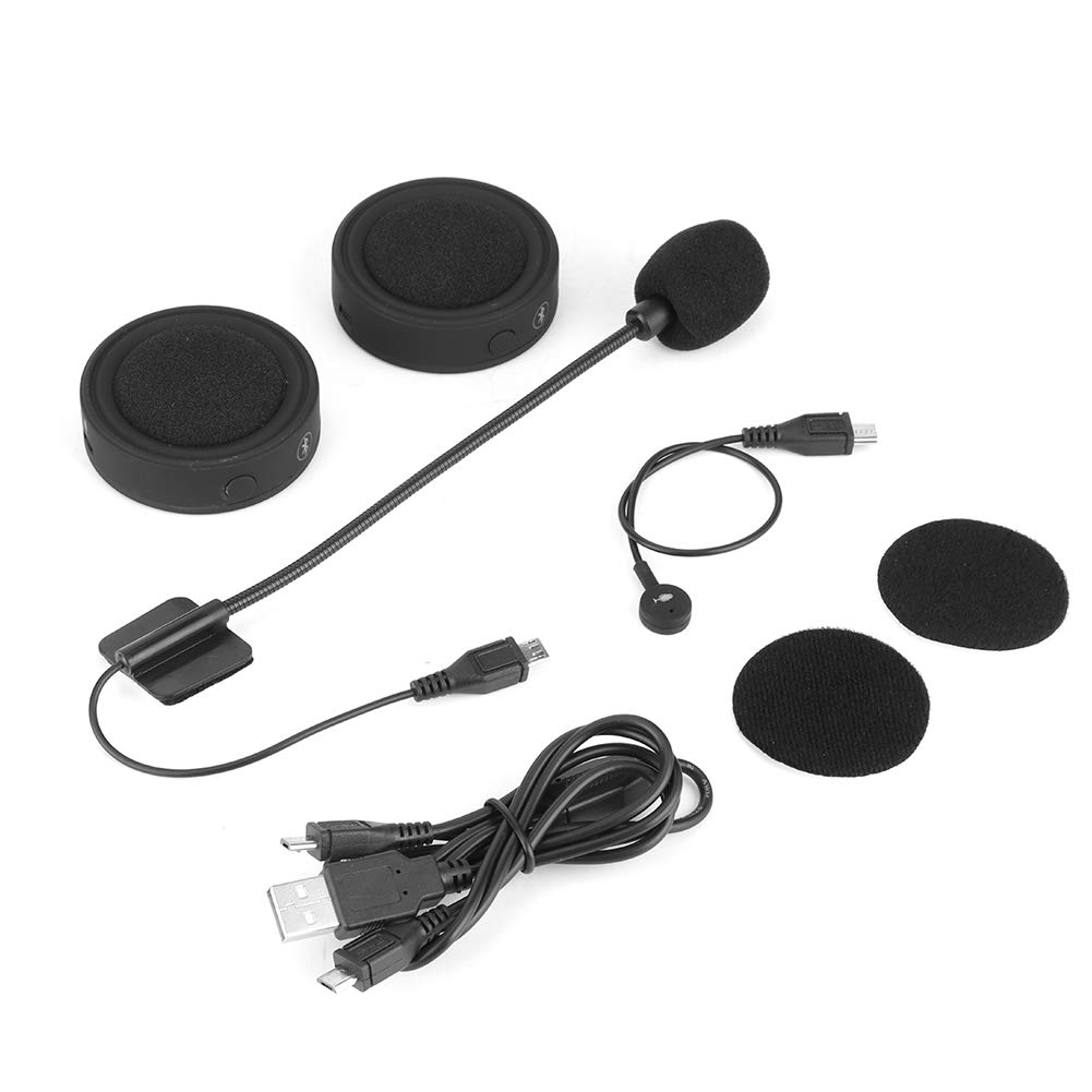 BT17 Wasserdichter Bluetooth-Helm für Telefon, Stereo, Musik, Motorrad, Reiten, Freisprech-Headset, Powersport-Helm, Bluetooth-Headsets, Helm-Headset von Qiilu
