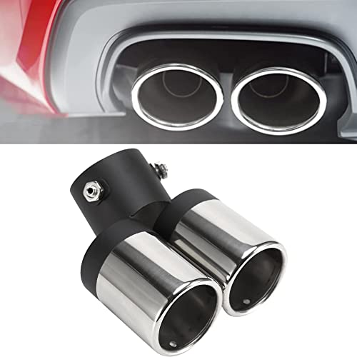 Doppelauspuffrohr, auspuffblende, Qiilu Auto Auspuff UNIVERSELLES MARMITTA-TERMINAL DI SCARICO DOPPIO TUNING SILENZIATORE PRO AUTO EM Doppelauspuffrohr, auspuffblende, Qiilu Auto Auspuff UNIVERSELLES MARMITTA-TERMINAL DI SCARICO DOPPIO TUNING SILENZIATORE PRO AUTO EM von Qiilu
