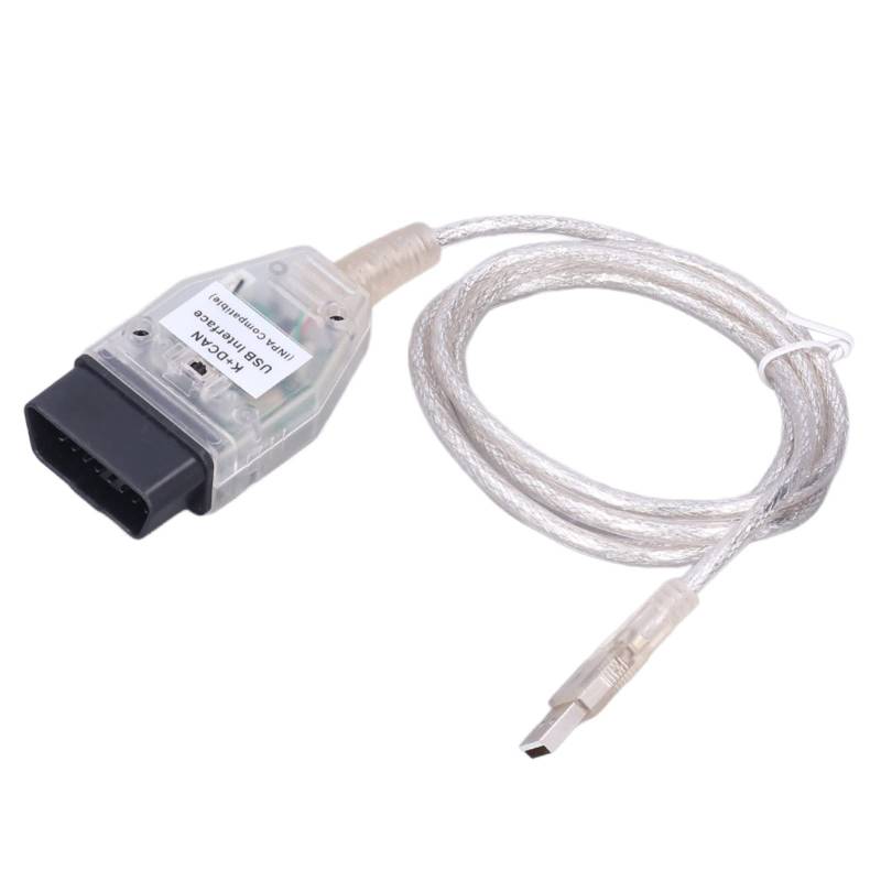 K+DCAN OBD2-USB-Kabel mit Schalter für Serie 1 E81 E82 E83 E87 E88 und Drei Serien E90 E91 E92 E93 – Fehler Lesen und Löschen, Anpassungen, Treiberprogrammierung, Codierung von Qiilu