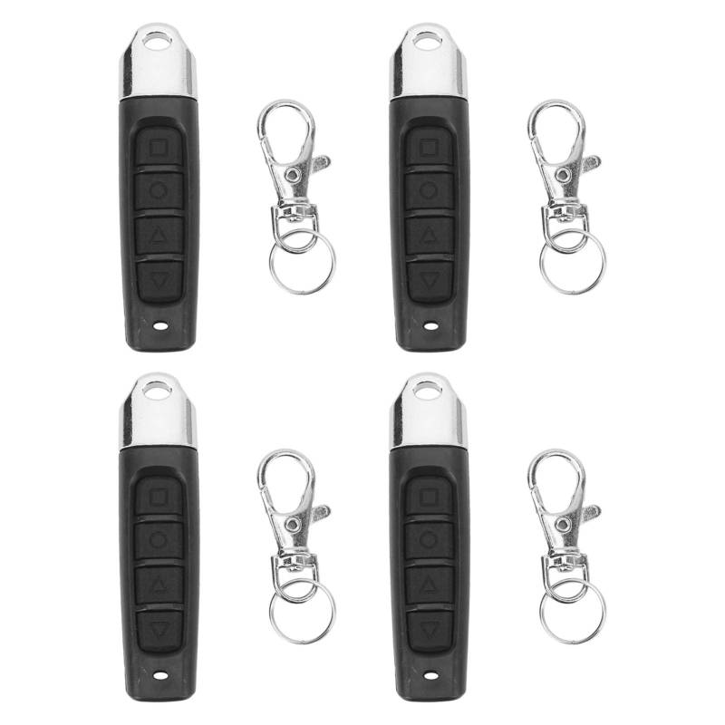 Klonen Schlüsselanhänger für Tor Garage 433MHz 4 Kanal Elektrisches Tor Garagentor Fernbedienung Schlüsselanhänger für Auto von Qiilu