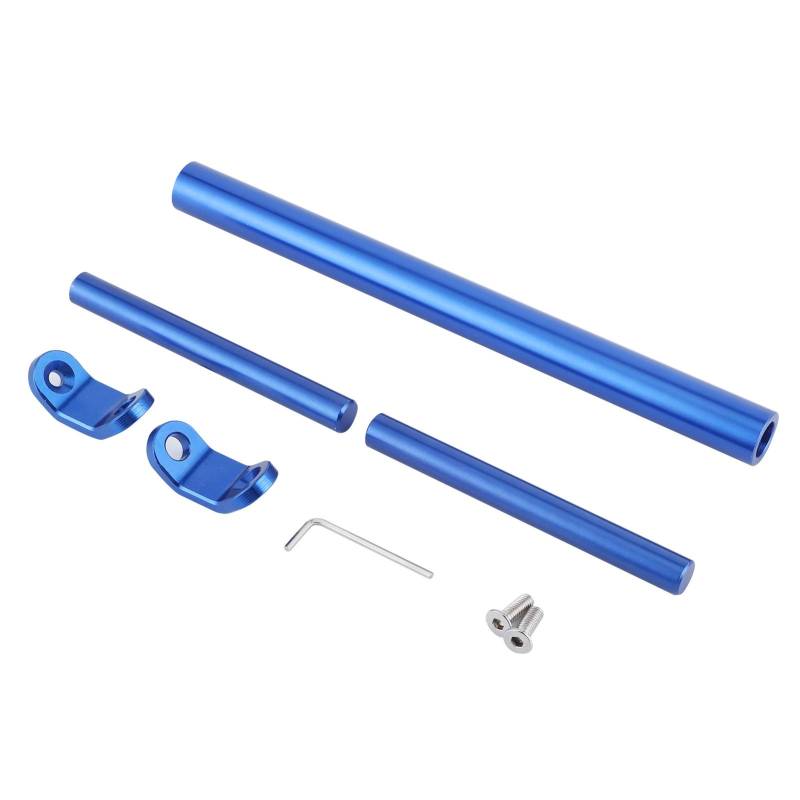 Lenker Ausgleichsstange, Motorrad Balance Lenker CNC Ausgleichsstange Aluminiumlegierung Querlenker Erweiterte Verstärkung Änderungs Expansions Haltewinkel Einstellbare Hebel (Blau) von Qiilu