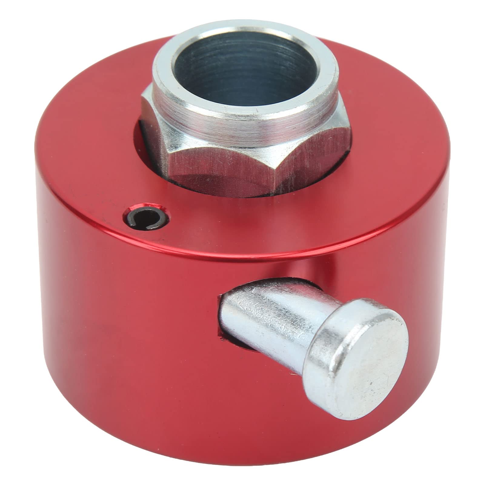 Lenkrad-Schnellverschluss-Trennnabe mit Druckknopf für 3-Loch-Lenkrad (Rot) von Qiilu