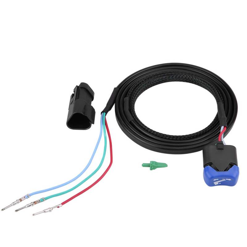 Power Trim Tilt Switch, Metall Schwarz Power Trim Tilt Switch Montagesatz für Johnson Evinrude Outboard Remote Control Box 5006358 von Qiilu