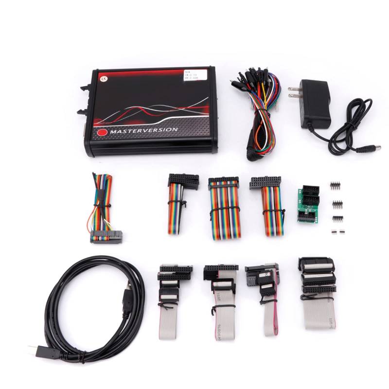 ECU Programming Tool ECU Programmiertool Masterversion, V7.020 ECU-Programmiertool Unbegrenztes Token-Autodiagnosetool mit roter Leiterplatte, für 76FXXX, für PSA 17.4.4, für E83, für 276ECU, für 76F von Qiilu