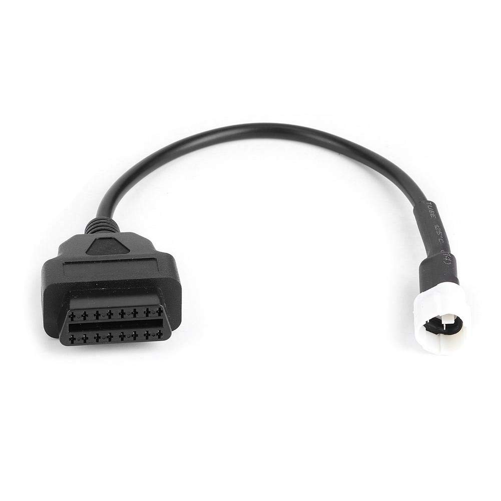 Qiilu Auto OBD2 Diagnoseskabel, 3 polig an OBD2 Fehlercode Scanner Motorrad Diagnosekabel, Standardspezifikation Scanner Diagnosekabel Passend für X-MAX N-MAX MT-125 Qiilu Auto OBD2 Diagnoseskabel, 3 polig an OBD2 Fehlercode Scanner Motorrad Diagnosekabel, Standardspezifikation Scanner Diagnosekabel Passend für X-MAX N-MAX MT-125 von Qiilu