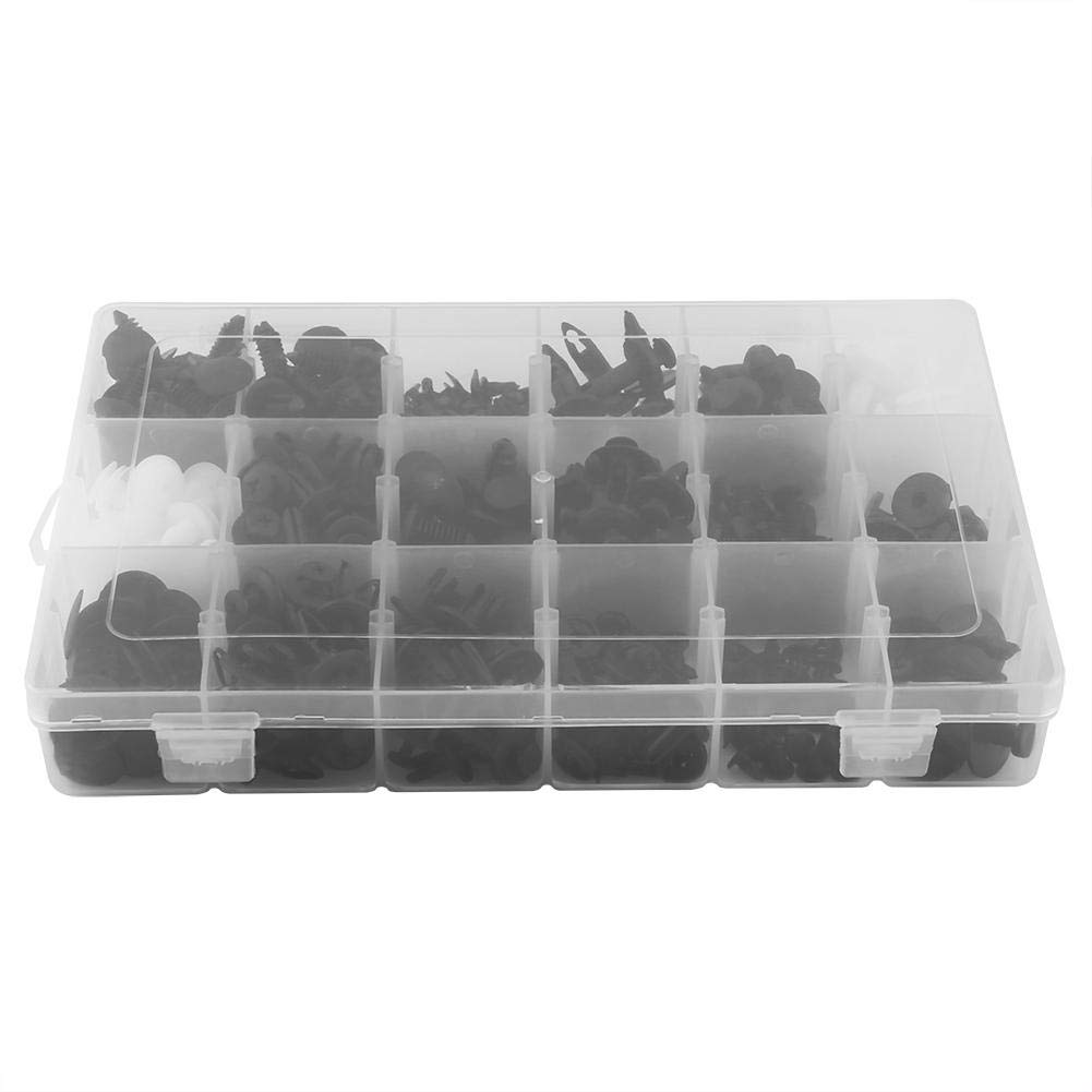Qiilu 415 Stück 18 Größen Befestigung Clips Auto Retainer Clips Kunststoff Nieten Türverkleidung Klammern Stoßstangen Clips Schwarz Qiilu 415 Stück 18 Größen Befestigung Clips Auto Retainer Clips Kunststoff Nieten Türverkleidung Klammern Stoßstangen Clips Schwarz von Qiilu