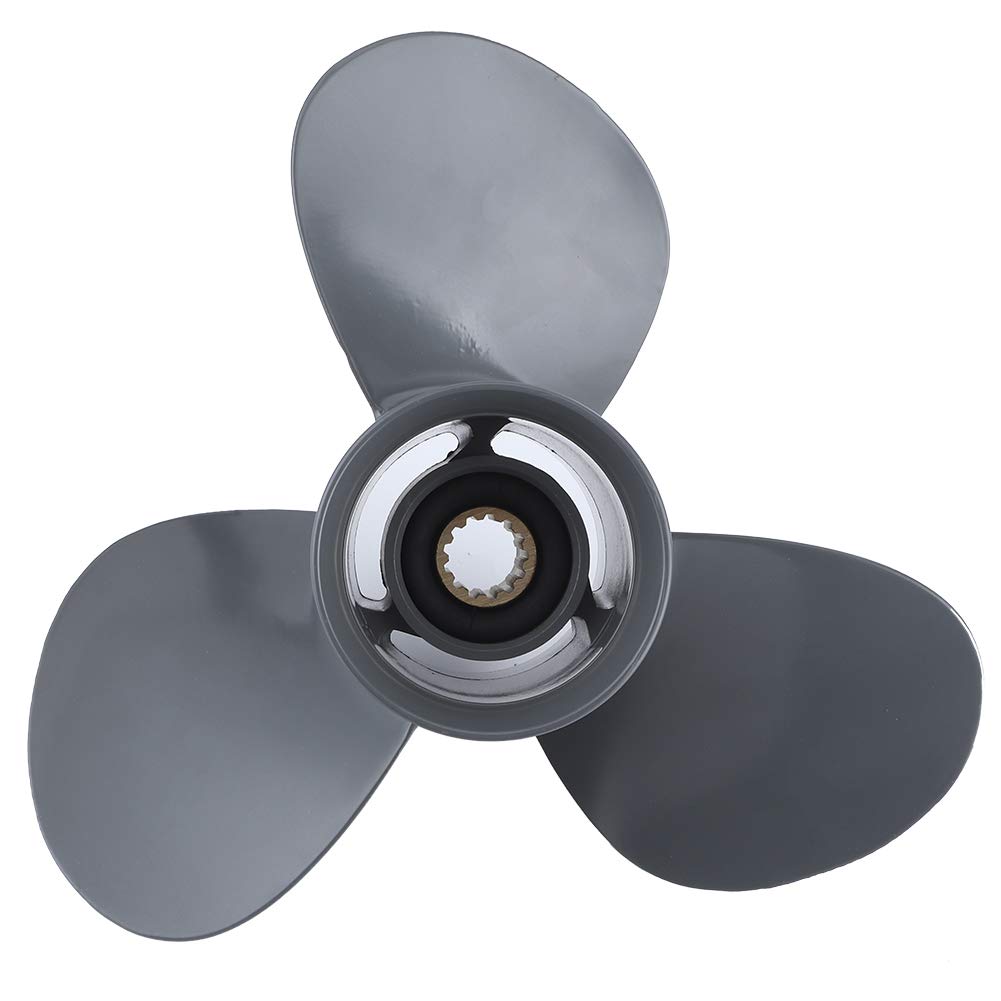 Qiilu Außenborder-Propeller, 58130-ZV5-000ZA 13 Spline Tooth 3-Blatt-Propeller 11 1/4 x 13 Passend für 35-60 PS Qiilu Außenborder-Propeller, 58130-ZV5-000ZA 13 Spline Tooth 3-Blatt-Propeller 11 1/4 x 13 Passend für 35-60 PS von Qiilu