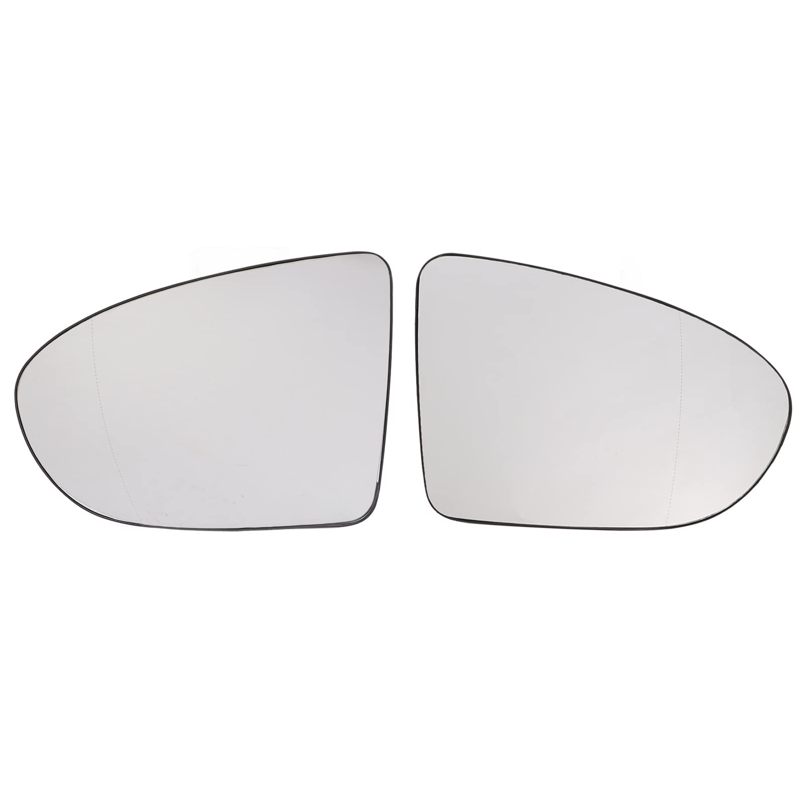 Qiilu Außenspiegel 2 Stück 96302BR72A Seitenspiegelglas Beheizt Türspiegelglas Rückspiegel Ersatz für Qashqai J10 2006 2013(Rechte Seite) von Qiilu