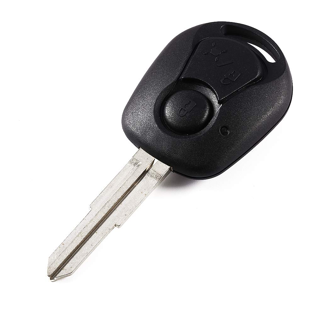 Schlüsselshell, Qiilu Auto Remote Key Shell Fit für SsangYong für Actyon für Kyron für Rexton Case Cover Fob 2 Button von Qiilu