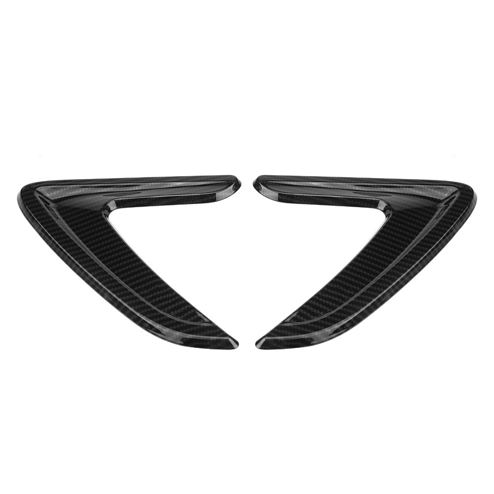 Qiilu Seitliche Belüftungsabdeckung, Auto Seitenbelüftung Abdeckung Trim Fender Aufkleber für 3er F30 2012-2016(Kohlenstoff Muster) von Qiilu
