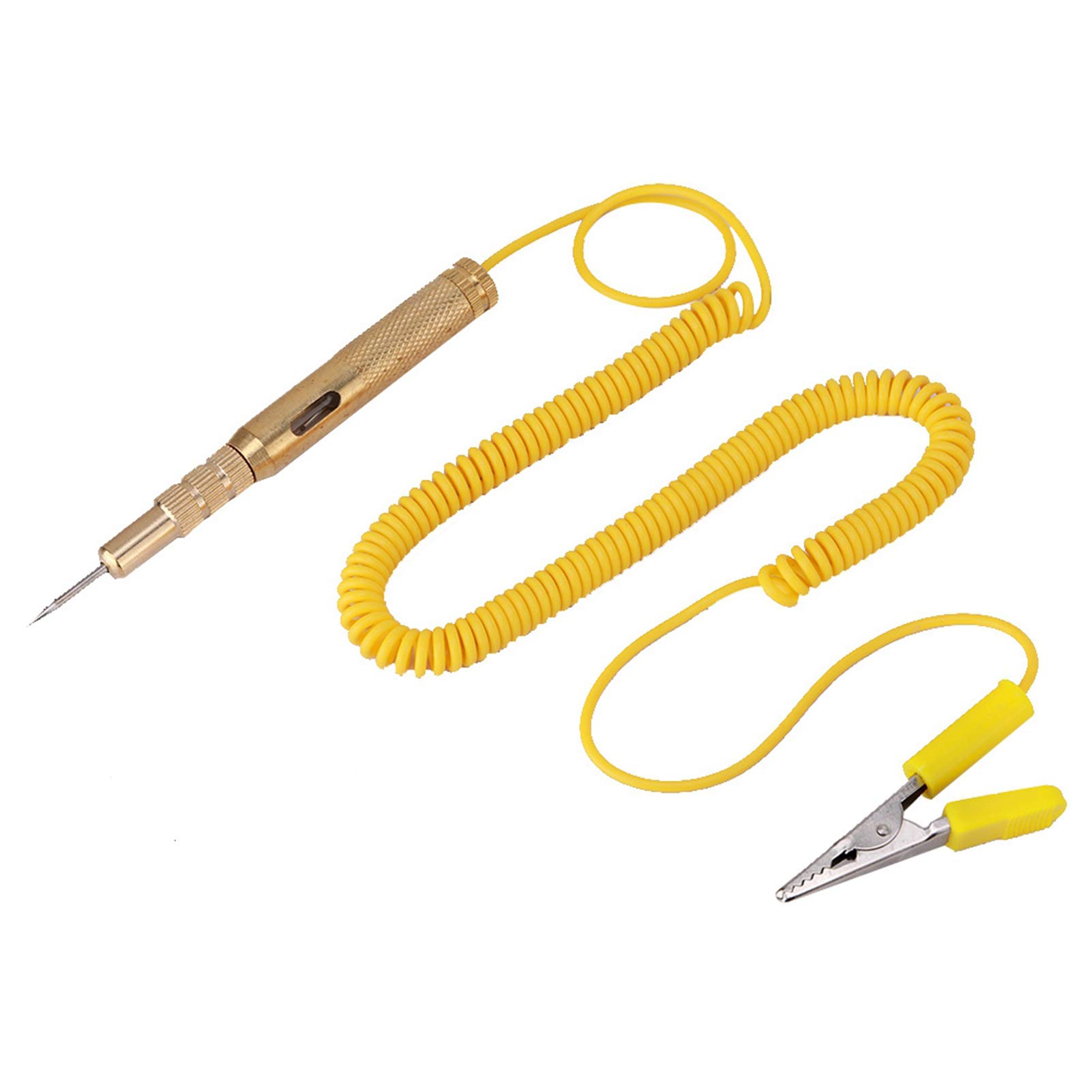 Qiilu Auto Stromkreis Tester, Auto Circuit Tester Pen Auto Fahrzeug Schaltung Tester DC 6 V 12 V 24 V Glühbirne Spannung Teststift Bleistift Gelb Qiilu Auto Stromkreis Tester, Auto Circuit Tester Pen Auto Fahrzeug Schaltung Tester DC 6 V 12 V 24 V Glühbirne Spannung Teststift Bleistift Gelb von Qiilu