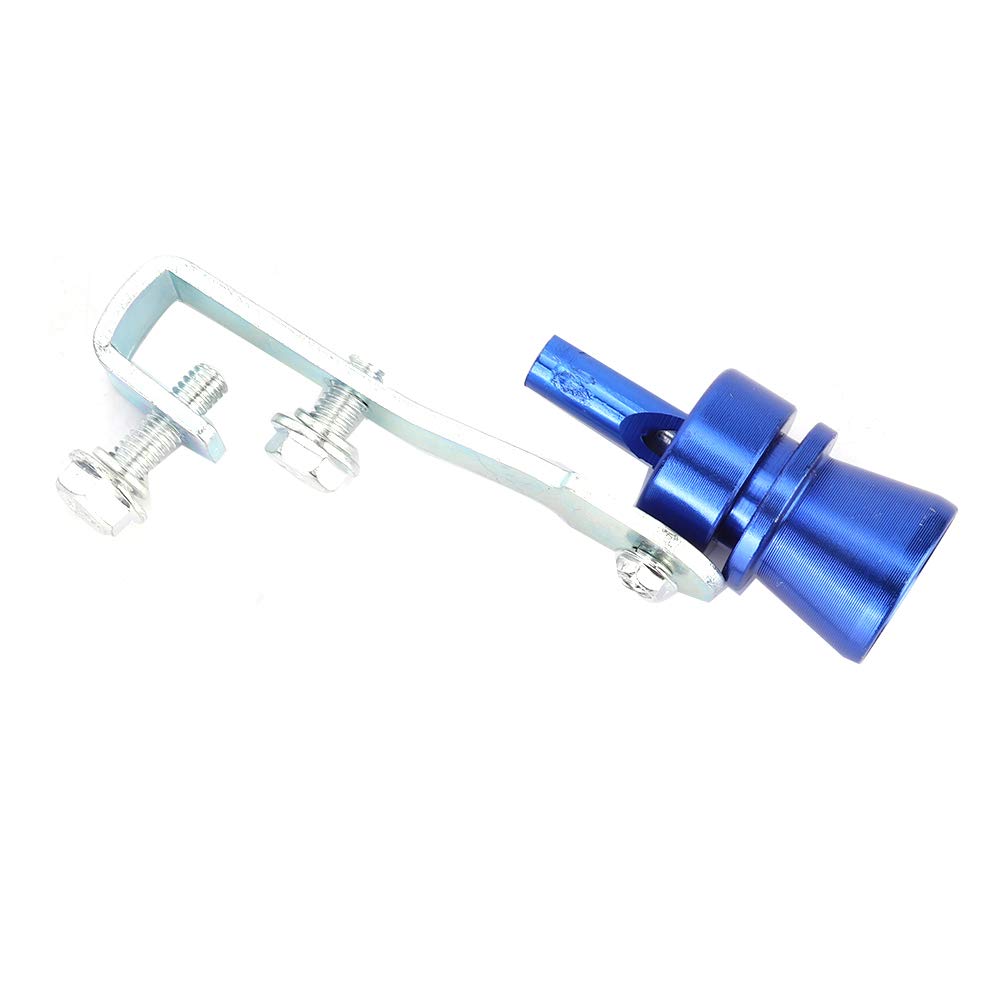 Auto Turbo Sound Pfeife, Universal Turbo Sound Whistle Heckschalldämpfer Auspuff Pfeife Blau Auspuffrohr (TC-M) von Qiilu