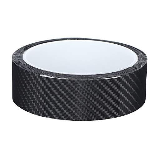 Carbonfaser-Streifen Anti-Scratch-Carbonfaser-Schutzfolie Trockene Carbonfaser-Detaillierung -Wickelband Autotür-Kantenschutzaufkleber Schwarze Carbonfaser-Detailfolie(3CM*3M) von Qiilu