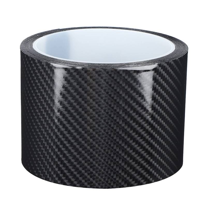Carbonfaser-Streifen Anti-Scratch-Carbonfaser-Schutzfolie Trockene Carbonfaser-Detaillierung -Wickelband Autotür-Kantenschutzaufkleber Schwarze Carbonfaser-Detailfolie(7CM*3M) von Qiilu