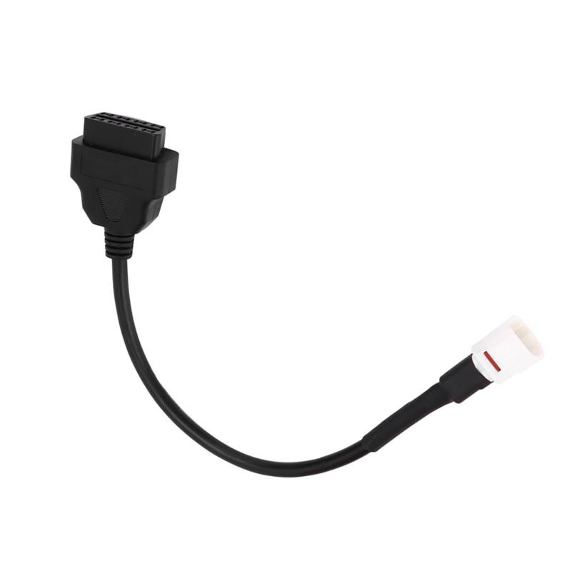Diagnoseadapterkabel, Professional 4-polig an OBD2-Fehlercode-Lesegerät Motorradscanner Diagnosekabel Diagnosewerkzeugkabel Adapter OBD2-Schnittstelle Passend für von Qiilu