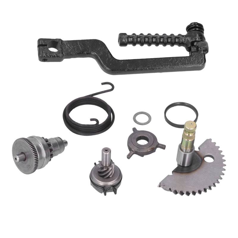 Qiilu Kickstarter Anlasser Set, Anlasser Kupplung Kick Pedal Kit Ersatz für GY6 139QMB P139QMB Motor von Qiilu