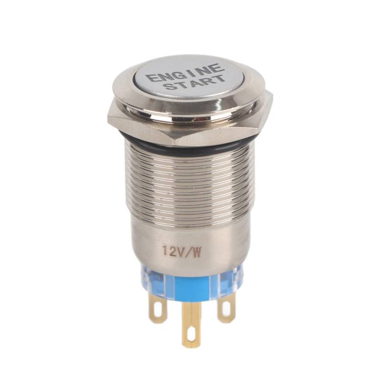 Qiilu Motorknopf, Anlasser Zündkerze-Taster Switch Boot-Auto-Motor 12 V wasserdicht von Qiilu