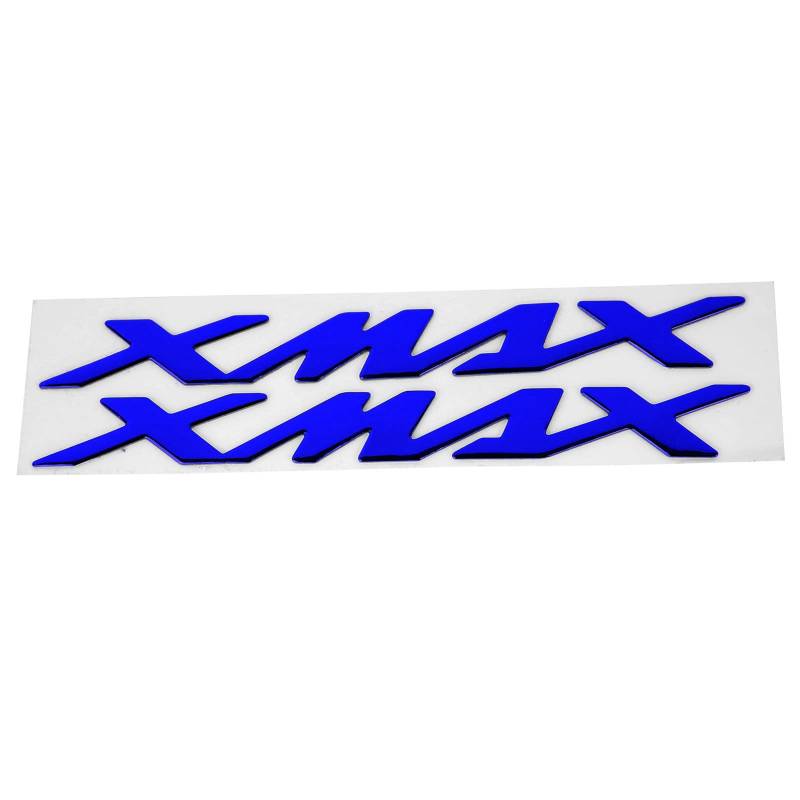 Qiilu Motorrad-Aufkleber, 1 Paar, 3-dimensionale Aufkleber für X-Max XMAX 125 250 400 (blau) von Qiilu