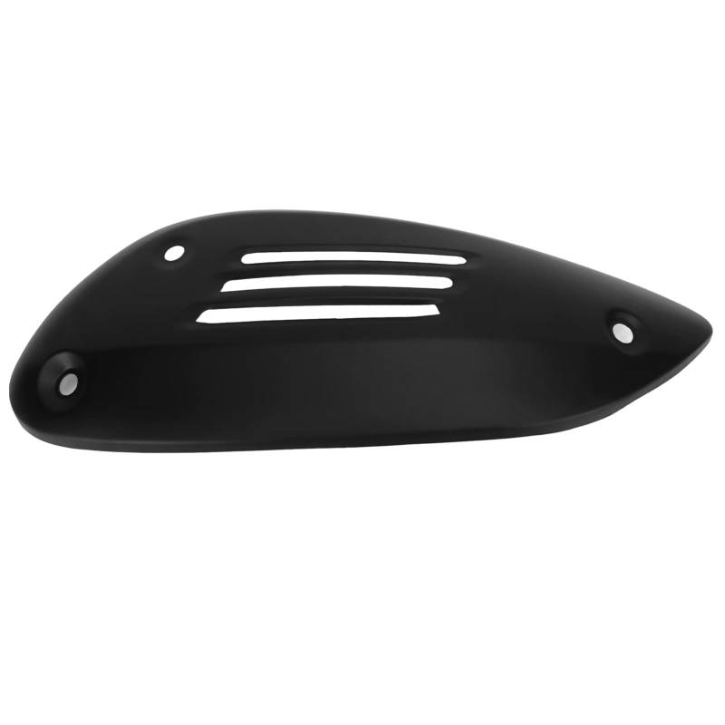 Motorrad Auspuffrohrabdeckungfür VESPA GTS 125 250 300 GTV 2013-2021 Motorrad Auspuffrohrabdeckung Edelstahl Schalldämpfer Hitzeschild Gehäuseschutz (Schwarz) von Qiilu