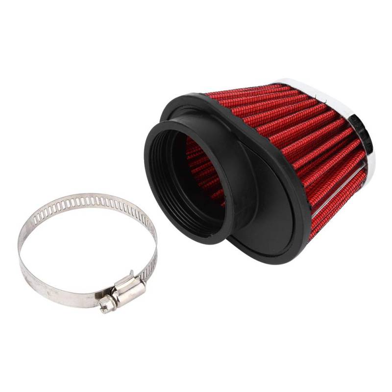 Motorrad Luftfilter, Pilzkopf Motor Luftfilter Filter Zubehör 51mm 55mm 60mm (55mm) von Qiilu