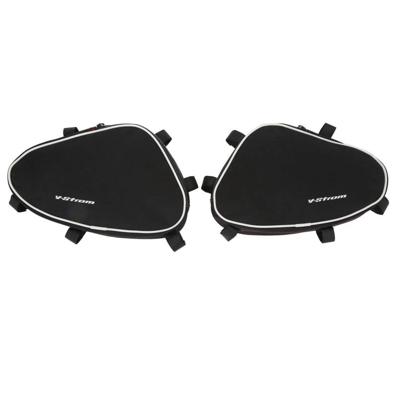 Qiilu Motorrad Schwingentasche Seitentaschen, 2 STÜCKE Motorradrahmen Sturzbügel Tasche Reparaturwerkzeug Platzierungspaket Ersatz für Suzuki V‑Strom DL650 DL1000 von Qiilu
