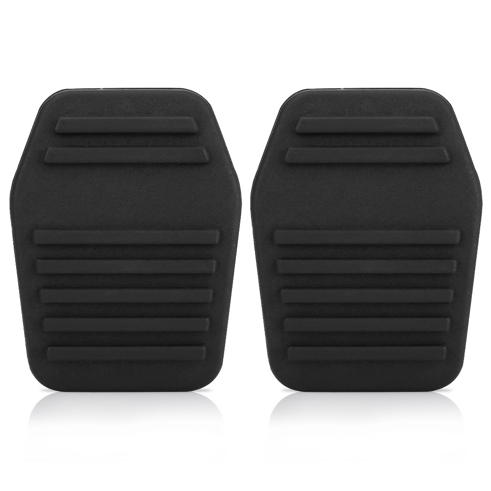Qiilu Pedal Pads Cover, ein Paar Kupplungspedal Pads Gummiabdeckung Kompatibel für Transit MK6 MK7 2000‑2014 von Qiilu