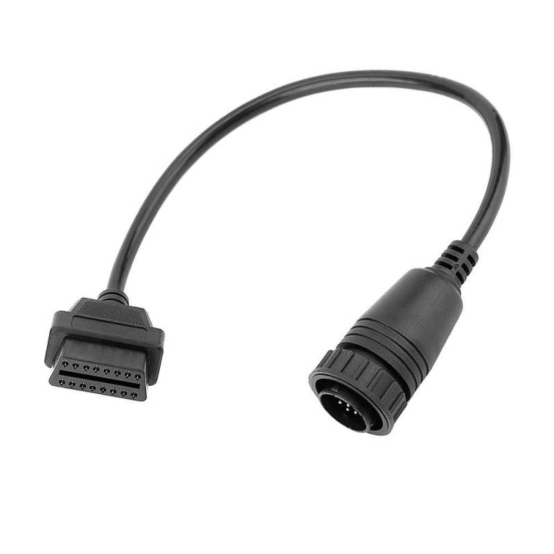 OBD2 Adapterkabel, LKW Diagnoseadapter, OBD2 Adapterstecker Diagnosekabel, 14-Poliges Zu 2 16-Poliges Adapterkabel für Sprinter Obd Adapter von Qiilu
