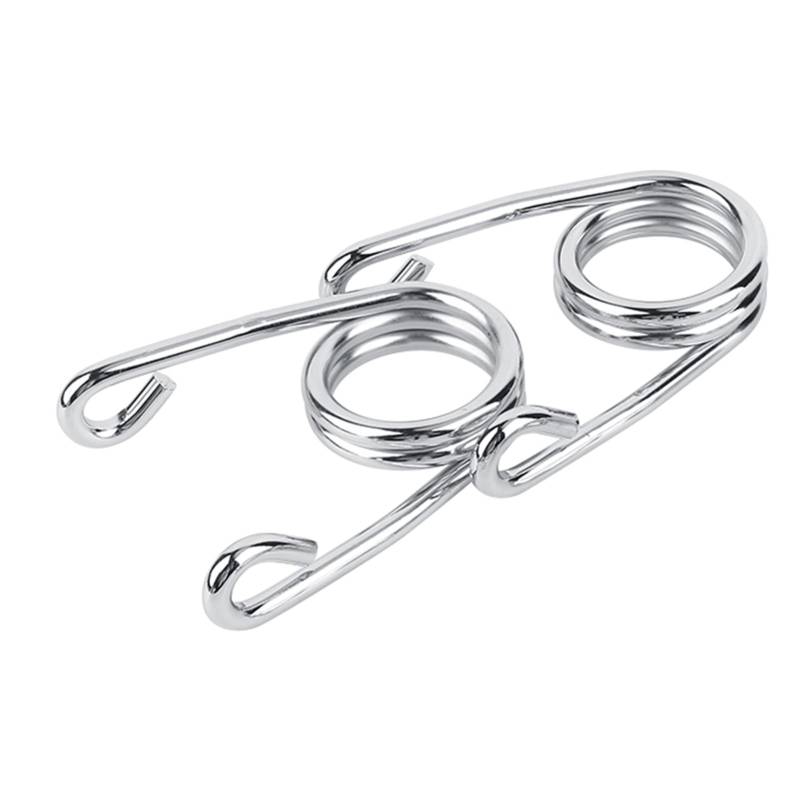 Qiilu Sitzfedern Motorrad, Gold/Silber 3.5" Chrome Custom Torsion Solo Sitzfedern für Harley Chopper Bobber Motorrad 1 von Qiilu