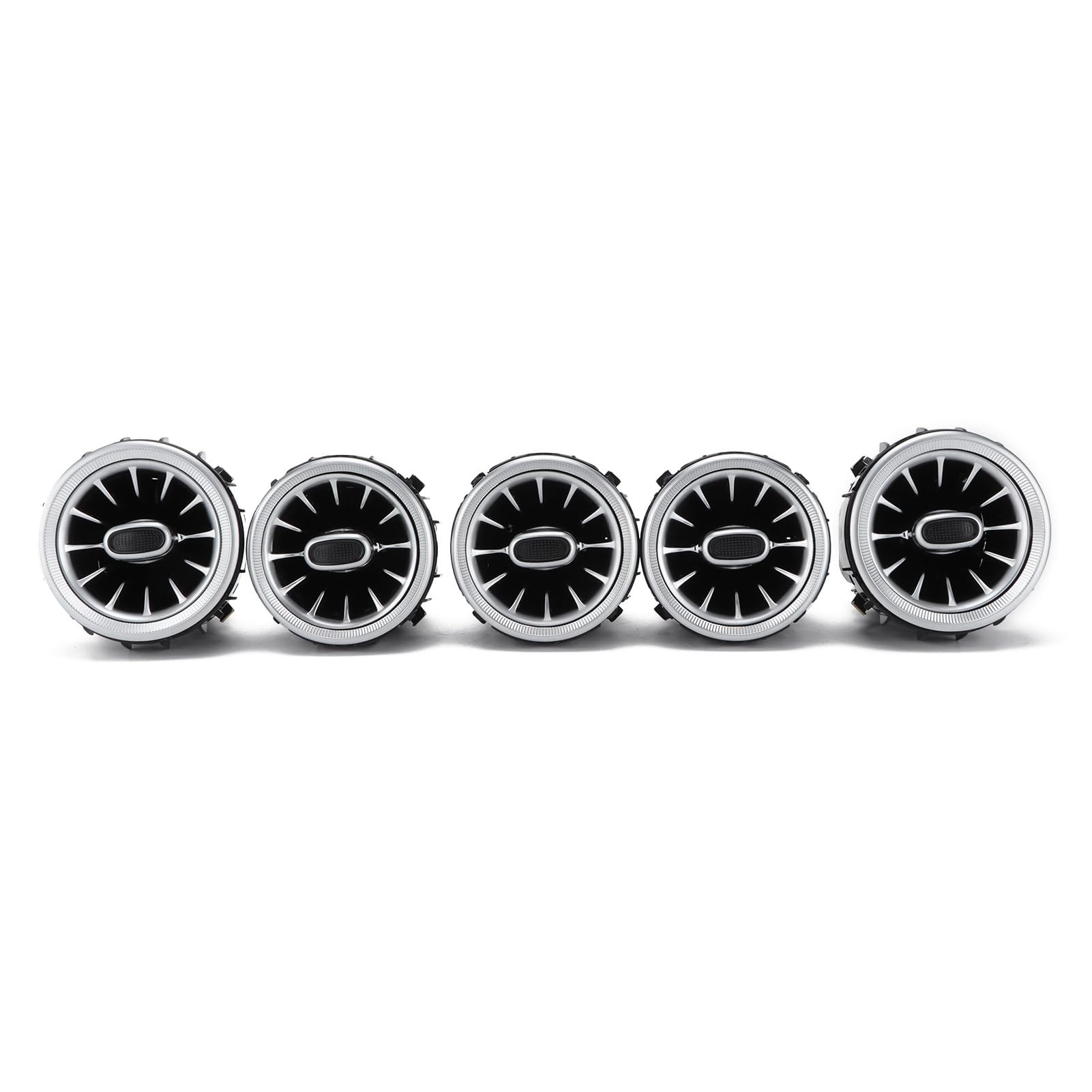 Qiilu Turbo Air Vent, 5pcs 64 Color Front LED Turbine Air Vent Umgebungslicht Kit Ersatz für Mercedes Benz C GLC-Klasse W205 X253 2019-2021 Qiilu Turbo Air Vent, 5pcs 64 Color Front LED Turbine Air Vent Umgebungslicht Kit Ersatz für Mercedes Benz C GLC-Klasse W205 X253 2019-2021 von Qiilu