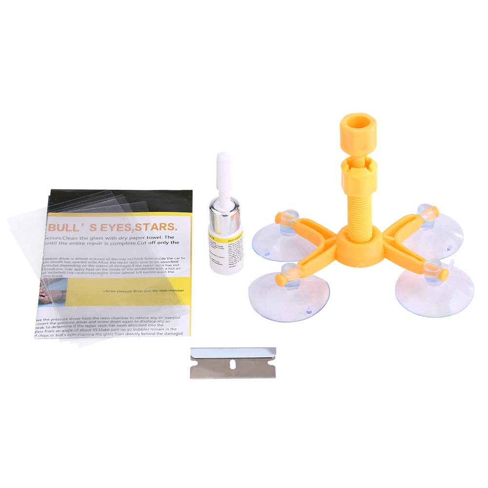 Qiilu Windschutzscheibe Reparatursatz, Auto Auto Windschutzscheibe Reparatursatz Glas Riss Harz Sealer Windschutzscheibe Wiederherstellung Fix Set Vier-Winkel Qiilu Windschutzscheibe Reparatursatz, Auto Auto Windschutzscheibe Reparatursatz Glas Riss Harz Sealer Windschutzscheibe Wiederherstellung Fix Set Vier-Winkel von Qiilu
