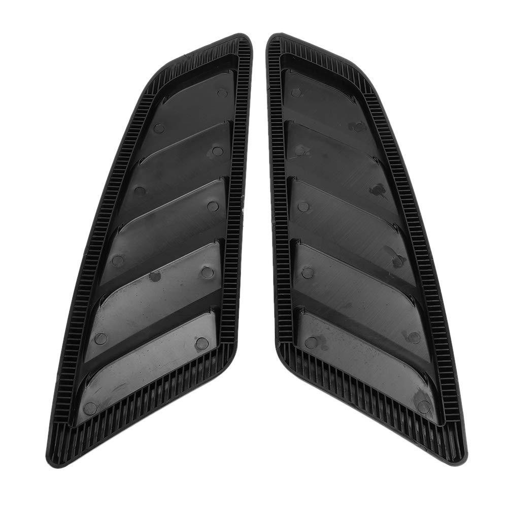 Motorhaubenentlüftung, Qiilu Haubenentlüftung, Car Hood Entlüftungsschaufel Kit, 2 teiliges Auto Modification Hood Motorhaubenentlüftungsabdeckung Passend für Ford Mustang 2015-2017 von Qiilu