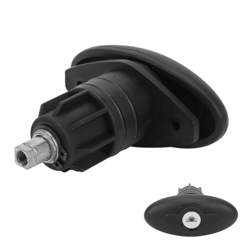 Wohnmobil-Kabinentür-Kompressionsschloss Wohnmobil Kabinen Spannschloss Kabinentürschloss Drehverschluss 30 mm Zinklegierung Nylon mit 2 Schlüsseln für Wohnwagen, Yachten und Wohnmobile von Qiilu