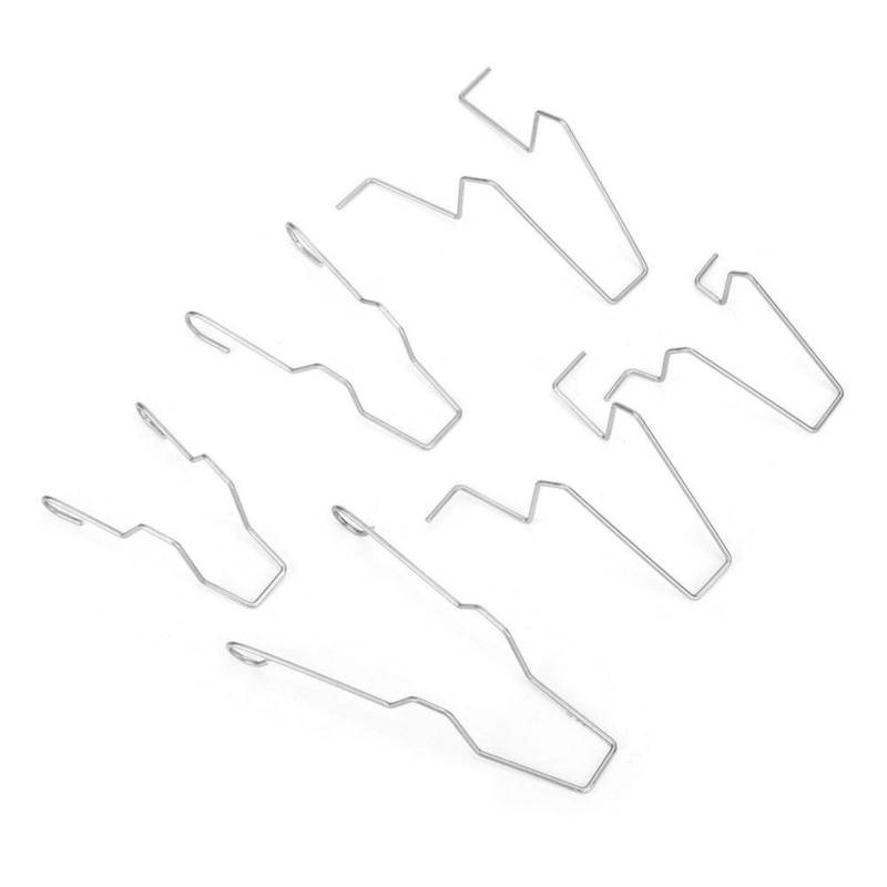 Scheinwerfer-Haltefederclip, Qiilu Haltefederklammer, 5ZHSFULLKIT 6PCS Stahl Scheinwerfer Scheinwerfer Abblendlicht Scheinwerfer Birne Haltefederklammer Klammer für H1/H3/H4/H7 von Qiilu