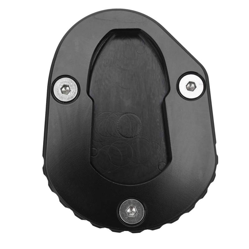 Seitenständer Platte, Qiilu Seitenständer Basis Ständer Verlängerungsplatte Vergrößerer Anti-Rutsch Fit für MT-125 YZF-R125 14-18(Schwarz) von Qiilu