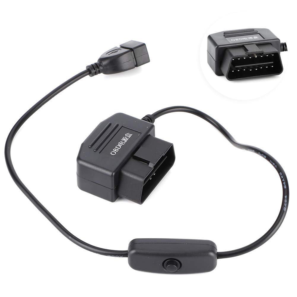 Qiilu OBD2-USB-Ladekabel für Handy, Auto, GPS, DVR, Kamera, Armaturenbrett, 16-polig. Qiilu OBD2-USB-Ladekabel für Handy, Auto, GPS, DVR, Kamera, Armaturenbrett, 16-polig. von Qiilu
