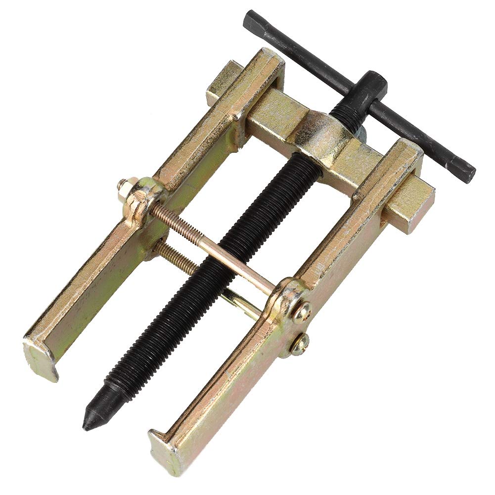 Zweibacken-Zahnradabzieher, 100mm Zweibacken-Armbolzen-Zahnradlager-Abzieher Auto-Auto-Reparatur-Werkzeug Zweibacken-Zahnradabzieher, 100mm Zweibacken-Armbolzen-Zahnradlager-Abzieher Auto-Auto-Reparatur-Werkzeug von Qiilu