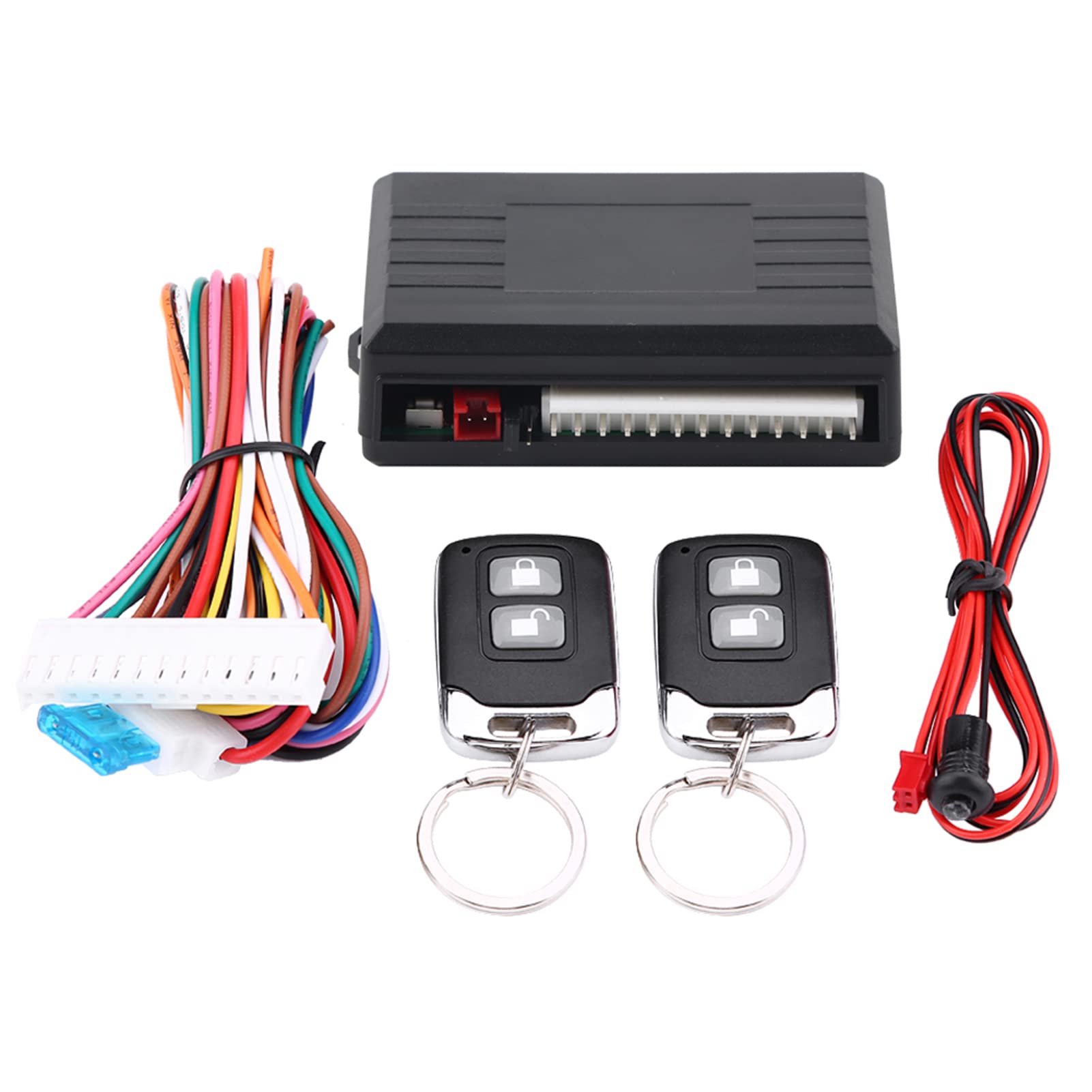 central locking kit Autoschlüsselloses Zugangssystem, Kofferraumentriegelung Türschloss Zentralverriegelung Fernbedienung Kit Universal fernbedienung zentralverriegelung central locking kit Autoschlüsselloses Zugangssystem, Kofferraumentriegelung Türschloss Zentralverriegelung Fernbedienung Kit Universal fernbedienung zentralverriegelung von Qiilu