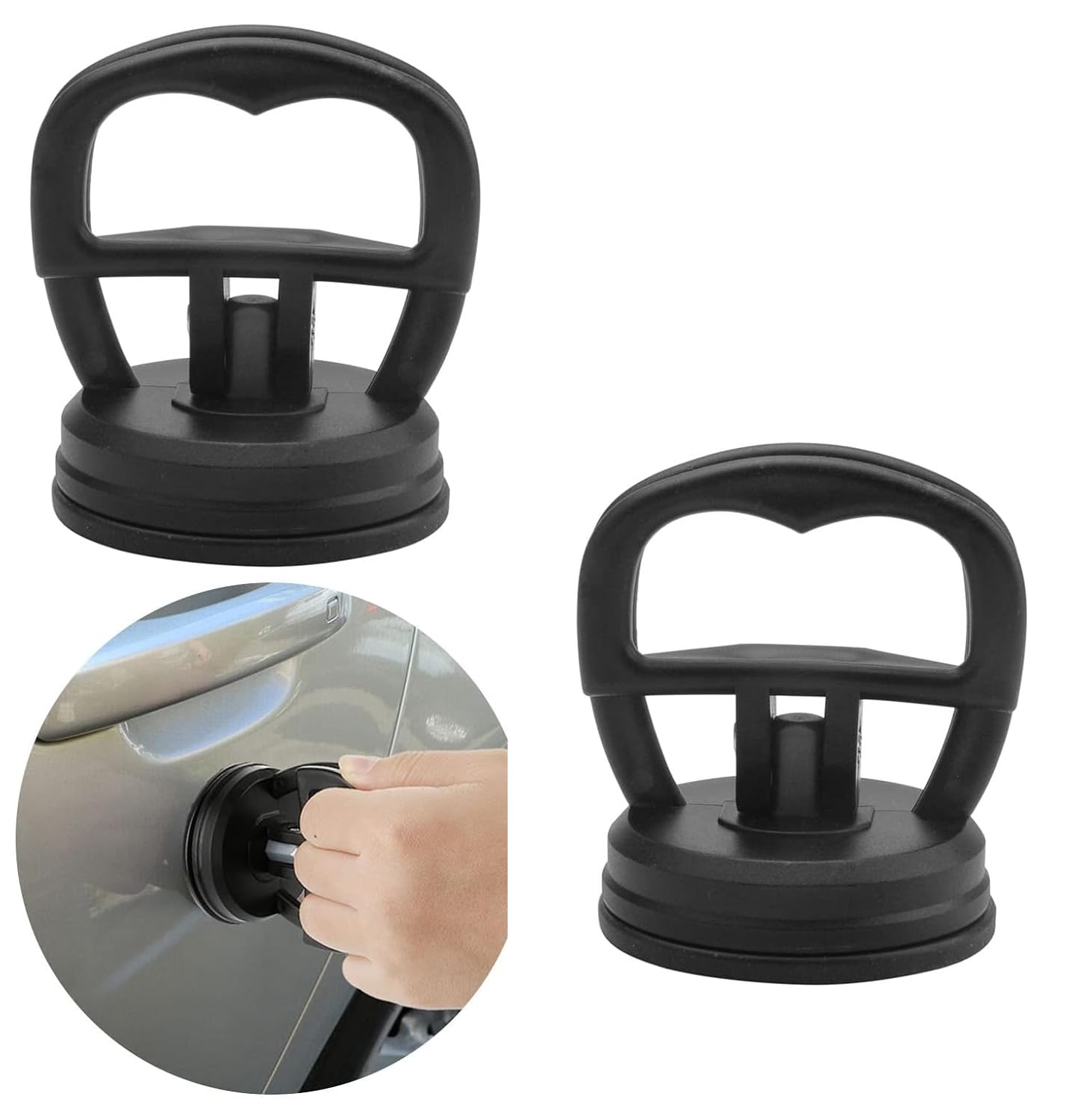 Qingriver Dent Saugnapf 2er Set, Dellen Rausziehen Saugheber Auto, Auto Dent Saugnapf Auto Body Dent Puller Repair Tools Kit für Car Dent Repair, Glass, Screen, Tiles, Mirror Qingriver Dent Saugnapf 2er Set, Dellen Rausziehen Saugheber Auto, Auto Dent Saugnapf Auto Body Dent Puller Repair Tools Kit für Car Dent Repair, Glass, Screen, Tiles, Mirror von Qingriver