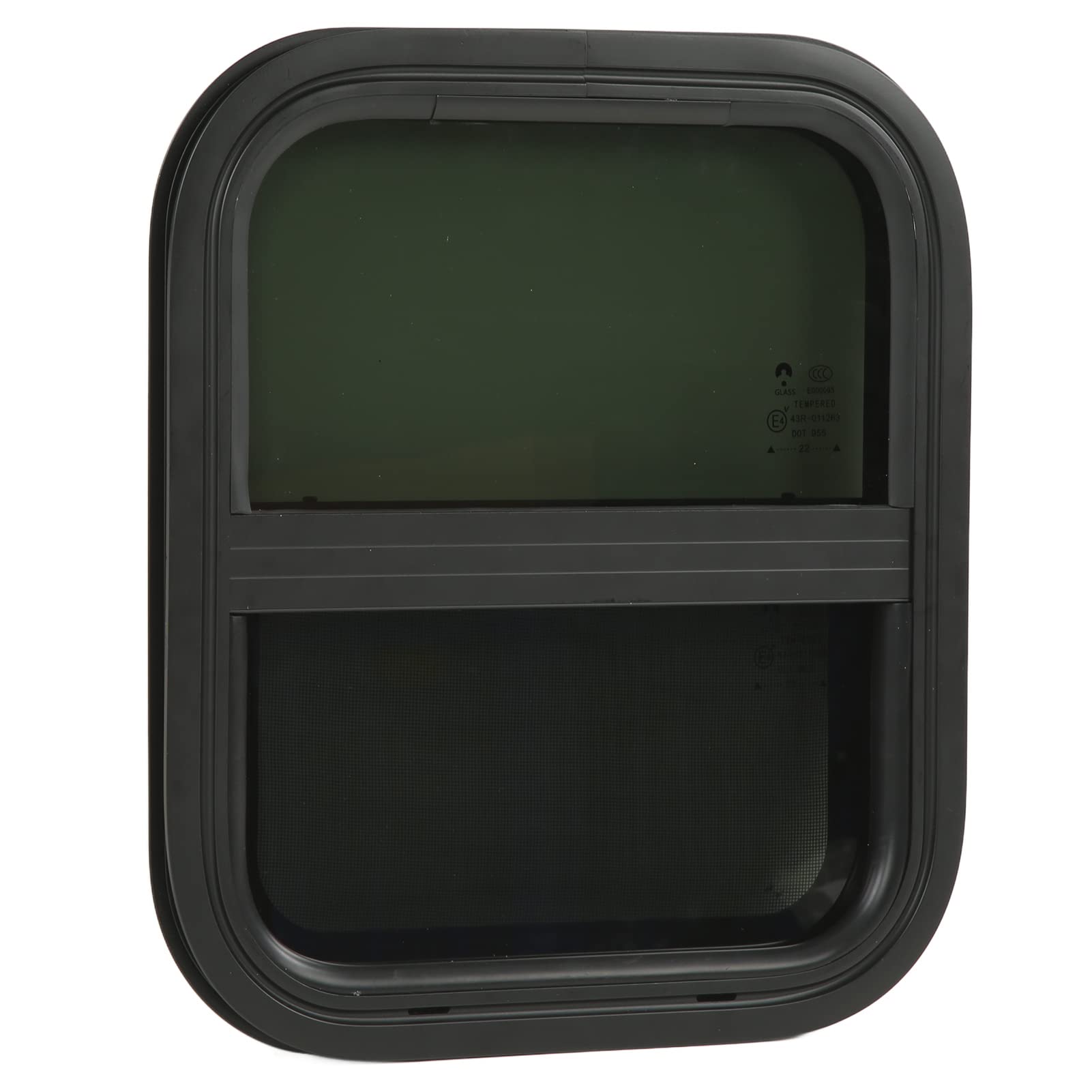 Wohnmobilfenster, Getöntes Gehärtetes Glas 440 Mm H 390 Mm B Wohnmobilfenster mit Bildschirm für Wohnwagenanhänger Wohnmobilfenster, Getöntes Gehärtetes Glas 440 Mm H 390 Mm B Wohnmobilfenster mit Bildschirm für Wohnwagenanhänger von Qinlorgo