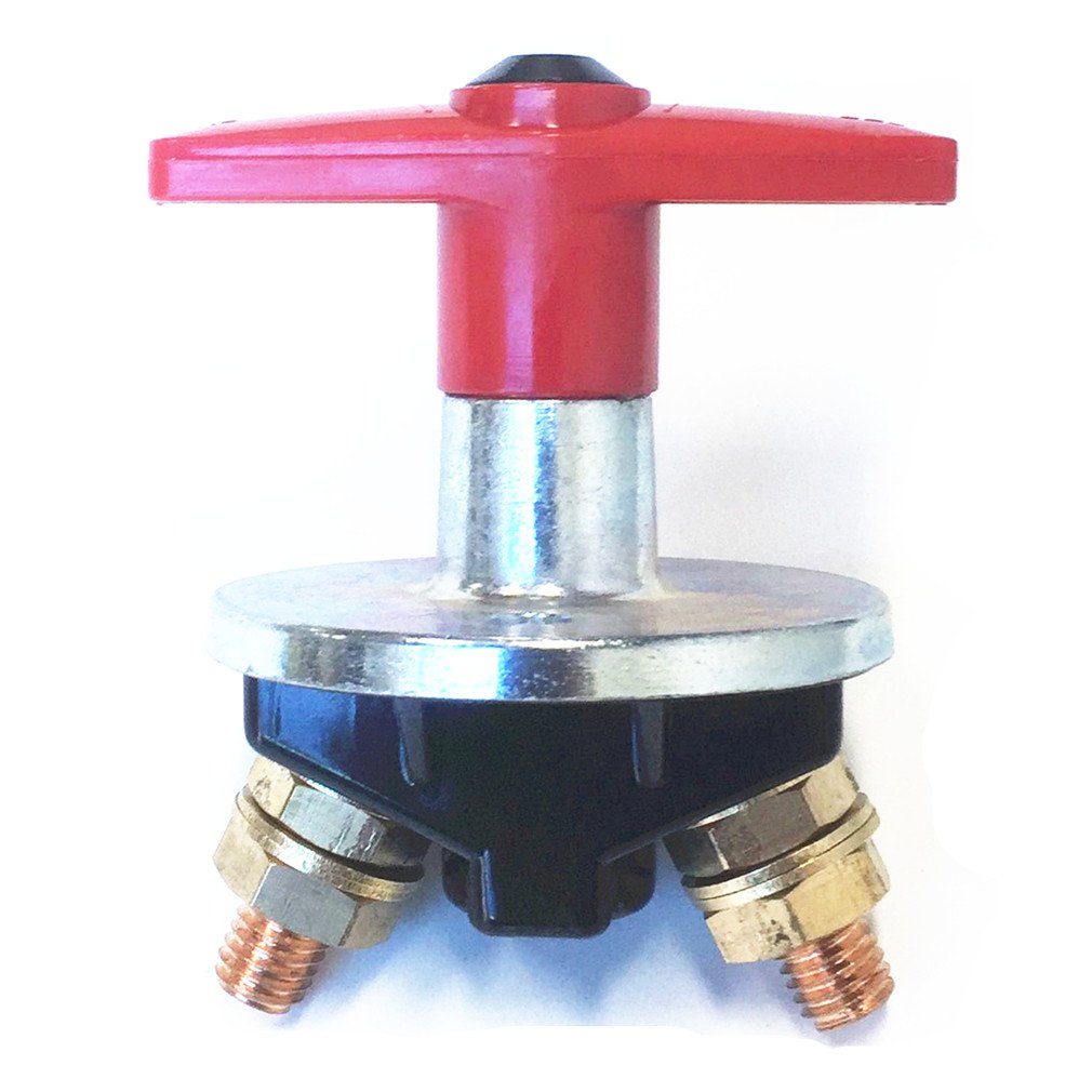 Qiorange Batterietrenn Batterieschalter 500Amp Cut Off Kill Switch Trennschalter 12-60V Auto-Boots-LKW Fester Griff Key für Auto, Marine, Handel, Schwer Pflanze (Type G 1 Stück) von Qiorange