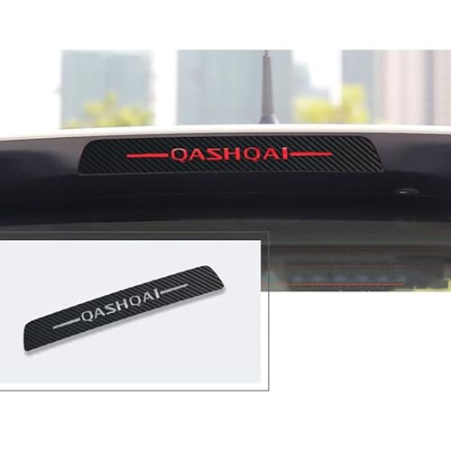 Qirc Zusatzbremslicht Aufkleber Dekoration 3D Kohlefaser High Position Bremsleuchte Abdeckung Passend Für Qashqai Car Shape (2016) von Qirc
