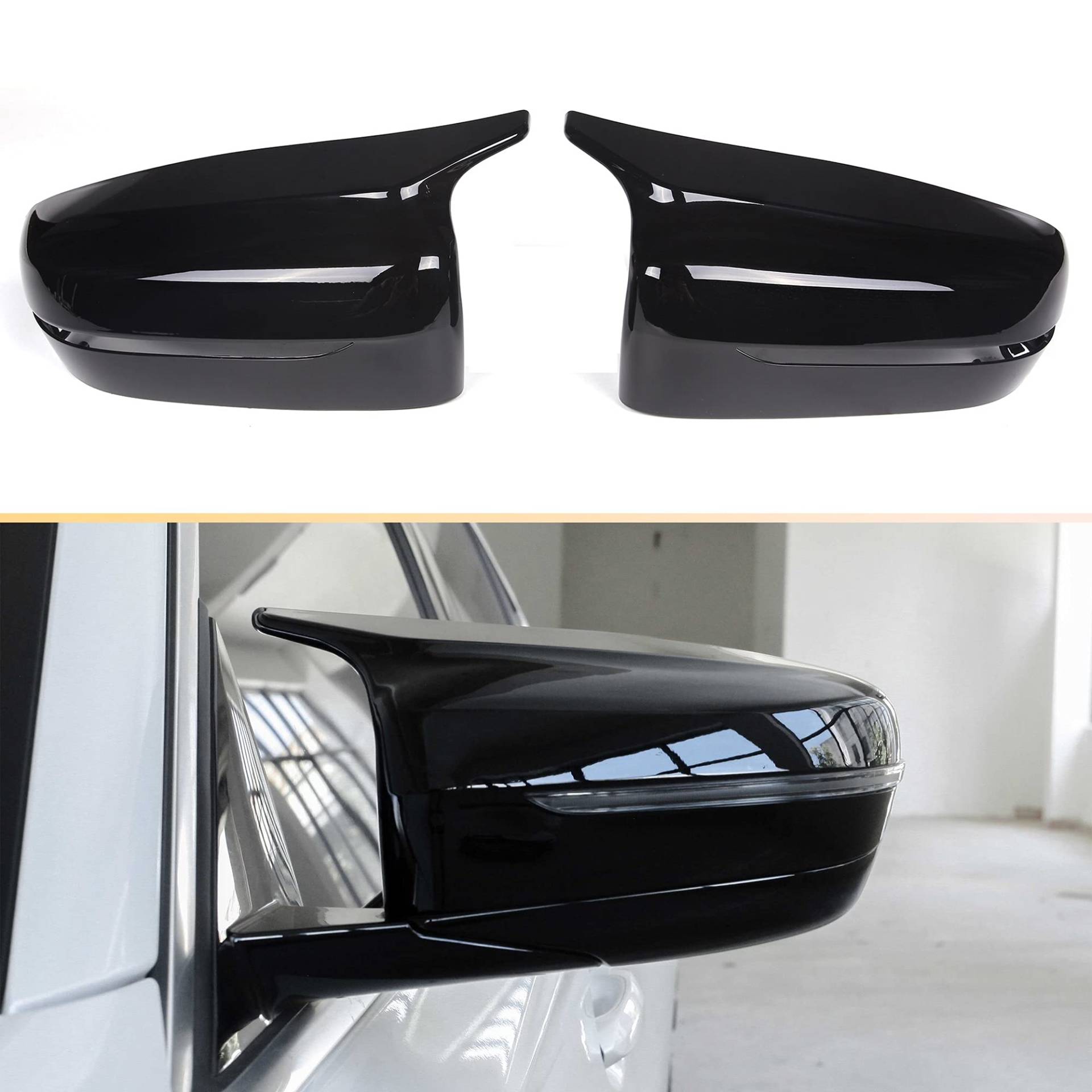 G30 Spiegelabdeckung ABS Glänzend Schwarz Spiegelabdeckung für BMW 5er G30 G38 G31 G30 Spiegelabdeckung ABS Glänzend Schwarz Spiegelabdeckung für BMW 5er G30 G38 G31 von Qitian